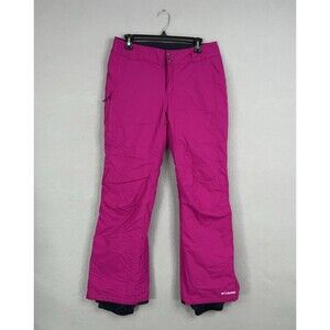 Columbia Pants Womens Medium Pink Waterproof Insulated Snow Ski Omni Tech Gorp